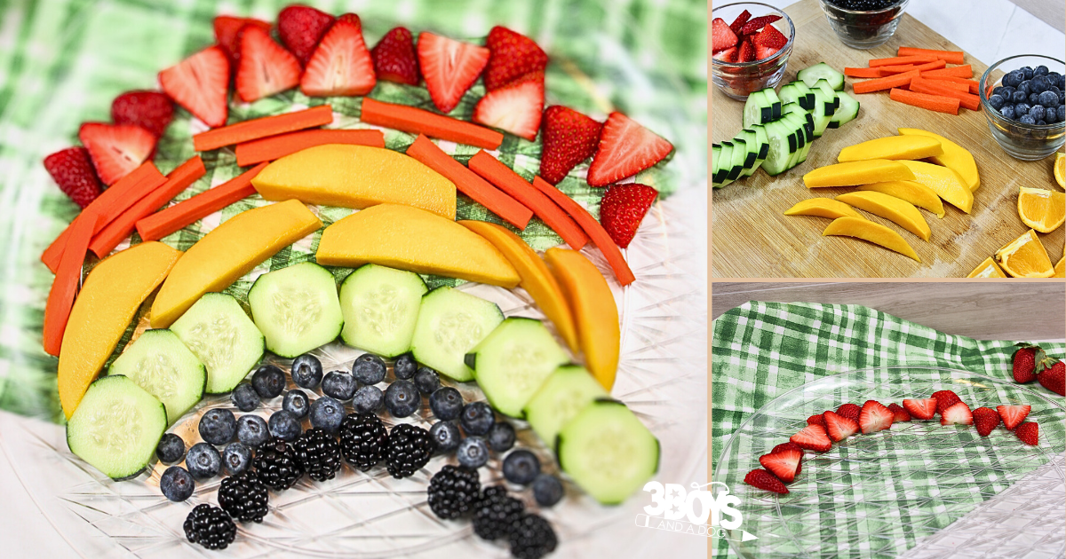 Nutritious Rainbow Veggie Platter with Parsley-Tahini Sauce